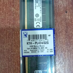 Memoria RAM KINGSTON KTH‐PL424/32G – 32GB DDR4‐2400 PC4‐19200 ECC Registered (Nuevo, Sellado)