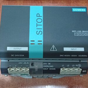 Fuente de Poder Industrial Siemens SITOP Modular 6EP1436-3BA00 24V 20A DIN Rail (Seminuevo)