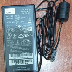 Adaptador de Corriente Cisco AA25480L 48V 0.38A Original para IP Phone 7900 / 6901 / 6911 Aironet