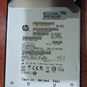 Disco Duro HP 6TB SAS MB6000FEDAU 7.2K 6Gb/s con Caddy ProLiant 3.5” Enterprise