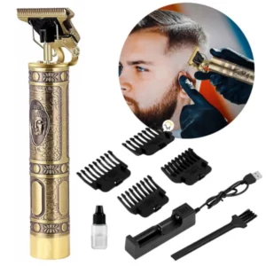 4 Patilleras Profesionales T9 Buda - Edición Bronce Cisne - Cuchilla T-Blade Inalámbrica- Nueva