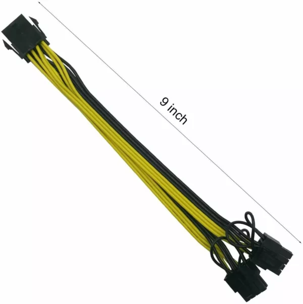 CABLE EXTENSIÓN PARA TARJETA DE VIDEO PCIE 8 PINES MACHO A 8 PIN HEMBRA PCI EXPRESS - Image 2
