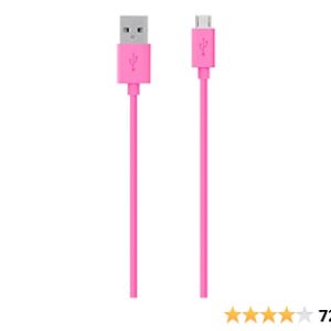 Belkin MIXIT - Cable micro USB para teléfonos Samsung (rosa, 4 pies)