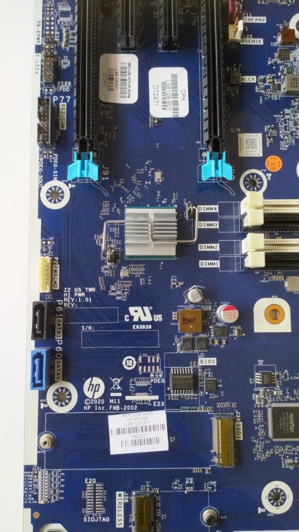 Placa Base Repuesto | L98108-001 L98108-601 L81560-001 L81558-001 | HP | placa base Z2 G5 TWR ID8750 Tower Workstation | 4 pines x 2 | MOTHERBOARD - Image 2
