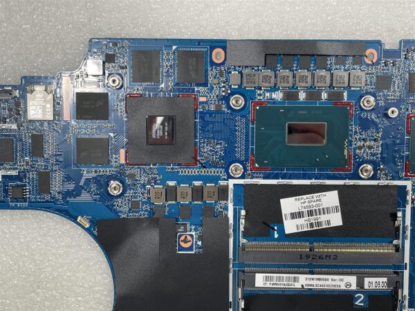 Placa Base | DA0XW1MBA11 | i7-9th SRFCN | SR40E | NVIDIA N18P-Q1-A1| HP ZBook Studio G5 L74591-601 - Image 3