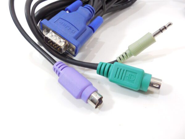 Cable VU para conmutador KVM D-LINK KVM-121, HDDB a VGA + 2 x PS/2 + audio - Image 3