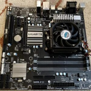 Placa GIGABYTE Motherboard AM3+2RAM+ AMD 760G, Micro ATX, 32GB DDR3 Soportados