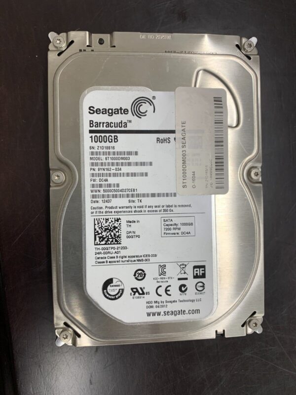Disco Duro Interno Mecánico (HDD) | Seagate | ST1000DM003 | 9YN162-021 | 1TB (1000GB) | SATA - Image 2