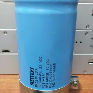 Condensador Electrolítico Mallory CGS114U025X5C 110,000 µF 25 VDC Terminal de Tornillo