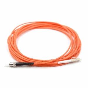Cable Fibra Óptica | Conexión Multimodo MM Simplex | ST/UPC-LC/PC | Longitud 3m | 62.5/125um | Fibra OM1 (Naranja)