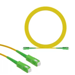 Cable de Fibra Óptica | Conector SC, Pulido APC | Fibra Monomodo | Largo 3m